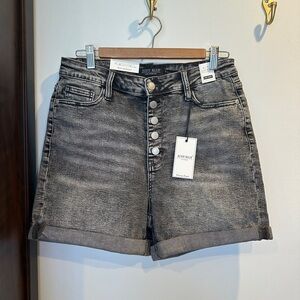 Judy Blue Women's Gray Jean Shorts NWT XL